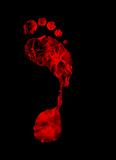 fiery foot print
