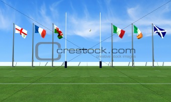 six nations rugby concept