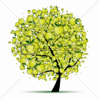 Energy apple tree for your design 
