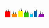 Shopping bags isolated for your design 