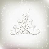 Christmas tree beautiful for your design