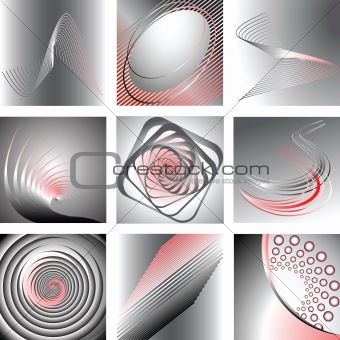 Abstract designs set.