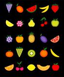 Energy fruits. Vector collection for your design 