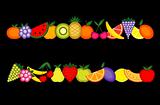 Energy fruits. Vector collection for your design 