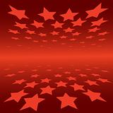 abstract background red stars