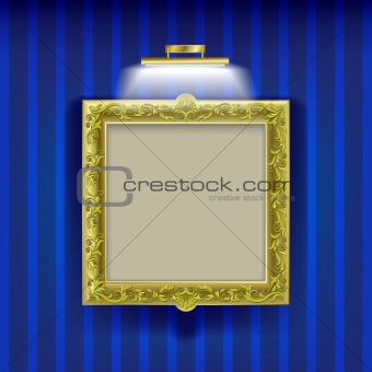 abstract layout with frame and spotlight