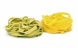 Italian pasta tagliatelle 