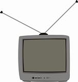 The TV with the aerial