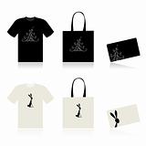 Christmas shopping - t-shirt, bag and payment card
