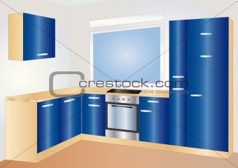 kitchen blue