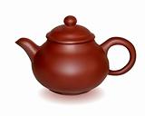Clay brewing teapot