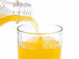 Pouring orange juice