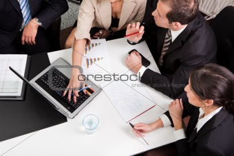 Business team at the meeting