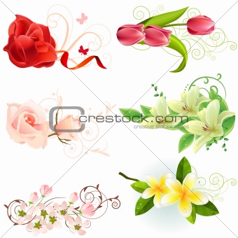 Floral design elements