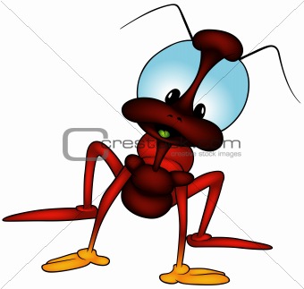 Red Long-legged Bug