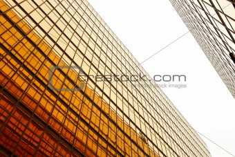 office building glass wall