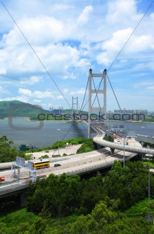 Bridge in Hong Kong, Tsing Ma Bridge