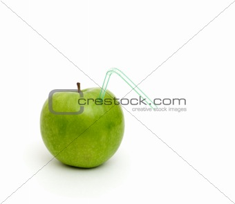Green juicy apple