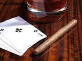 Cigars and playing cards