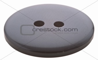 Black Button Isolated On White