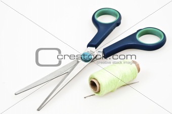 Thread and scissors