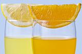 orange juice and lemon juice