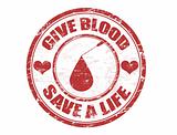 Give blood stamp