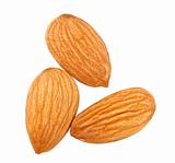 Three almond nuts