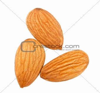 Three almond nuts