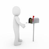 3d human mailbox letter
