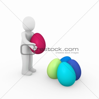 3d human easter egg