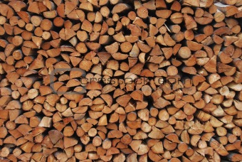 wood in a pile