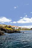 Resort by a rocky beach in Canico de Baixo, hotel Oasis Atlantic, Madeira.