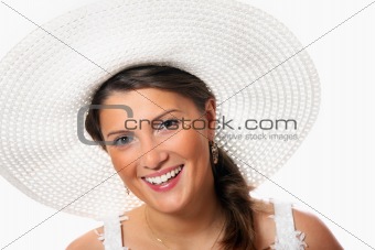Bride in a hat