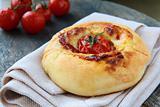 Italian Focaccia bread with tomato