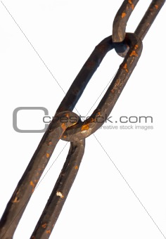 Rusty metal chain