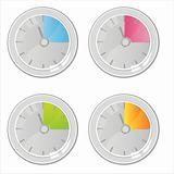 colorful clocks icons