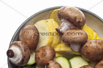 Mushrooms, Squash and Zucchini