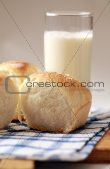 Homemade bread bun