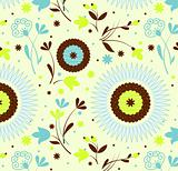Seamless pattern petro floral