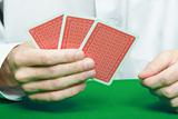 player's hand of cards