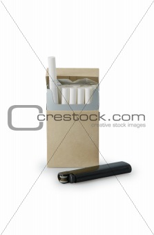 Opened Pack Of Cigarettes