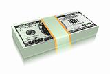 bundle of dollar money bill