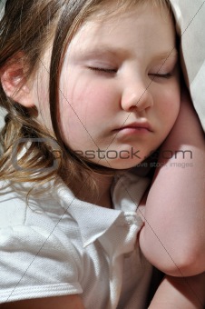 little girl sleeping