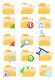 Set of vector folder icons