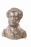 Bust of great Russian poet Pushkin