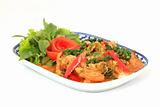 Spicy Stir Fried Fish Fillet with Herb 
