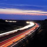 night traffic on highway