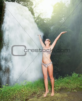 Enjoy waterfall