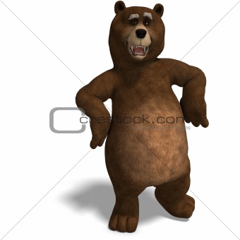 cute and funny toon bear is waiting only for you.